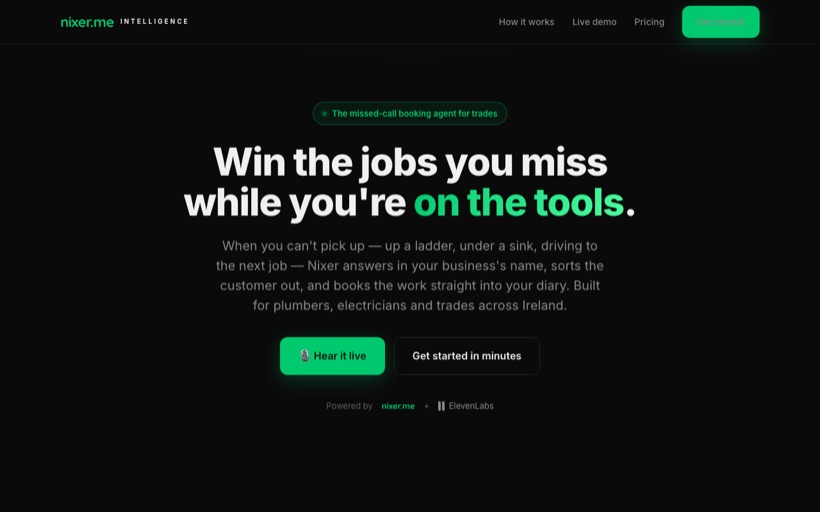 Nixer Intelligence screenshot